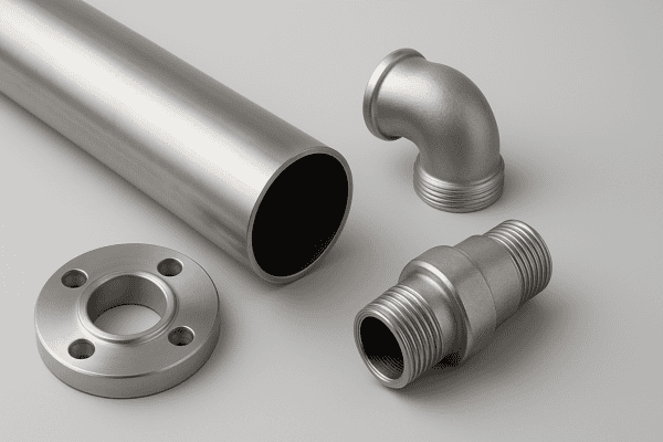 産業用設備向けのAISI 316ステンレス鋼パイプおよび継手。.