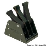 Dispositivo Easylock anodizzato nero triplo per sicurezza e praticità.