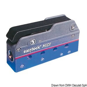 Dispositivo Easylock MIDI singolo per sicurezza e fissaggio.