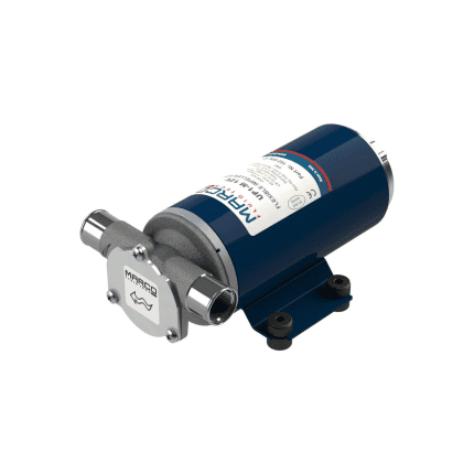 Gummilaufradpumpe 12V, Fördermenge 45 Liter pro Minute, Modell Marco.