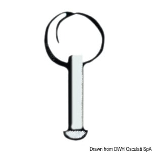 Perno inox 8x20 per applicazioni marine, codice 37.106.23, marca Osculati.