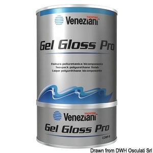 Gel Gloss Pro Venezia, smalto bicomponente bianco 0,75l.