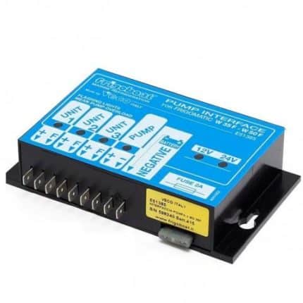 Dispositivo di controllo elettronico per pompe idrauliche con alimentazione 12V-24V.