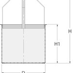 316 stainless steel basket for Mediterranean filter G 1"1/2, code 17.645.03.