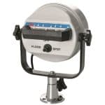 Faro alogeno orientabile da 100W 12V per applicazioni marine.